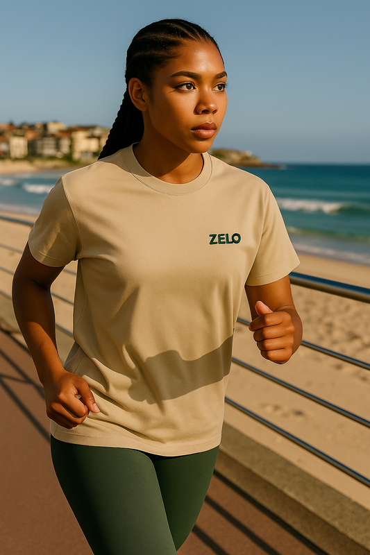 Zelo Signature Short Sleeve Tee – Sand
