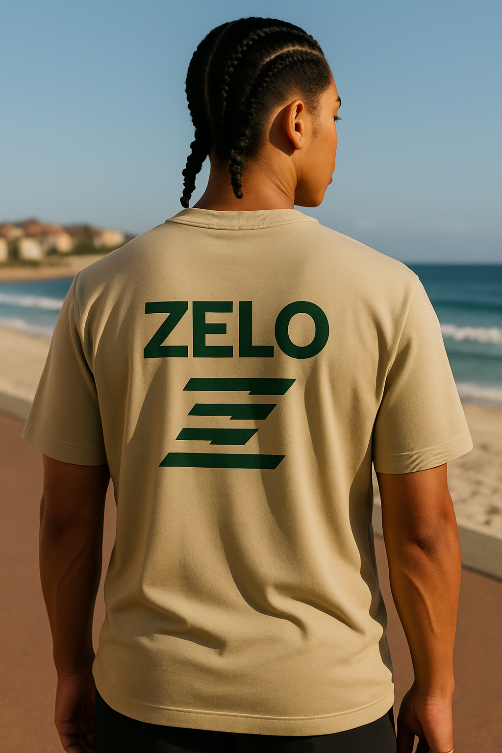 Zelo Signature Short Sleeve Tee – Sand